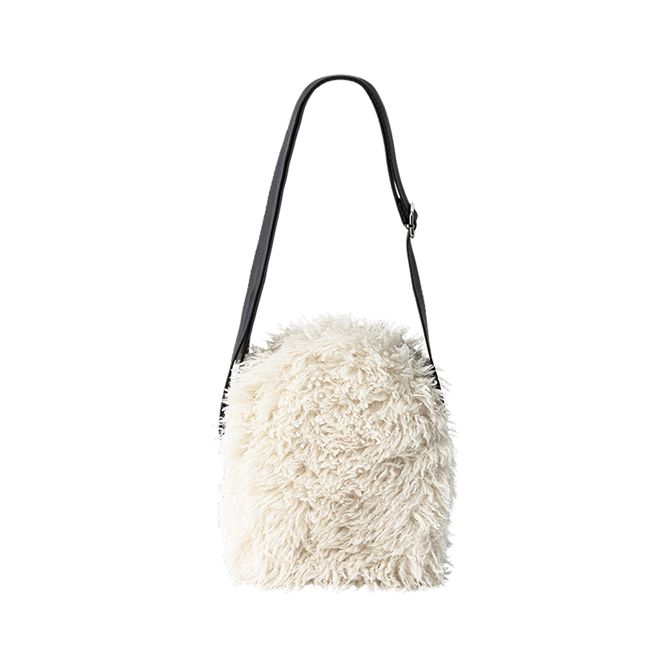 HONEYCOMB BAG SHAGGY WHITE
