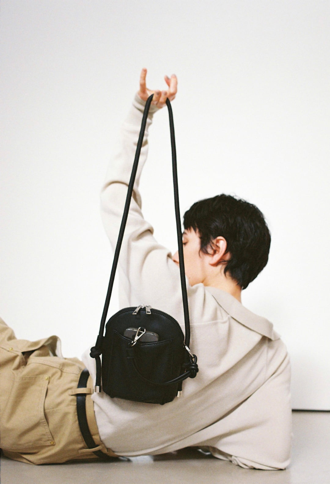 ZIPLINE PHONE BAG BLACK