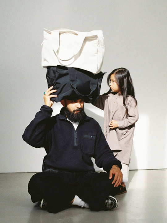 DOLLY TOTE BAG | ECRU and BLACK