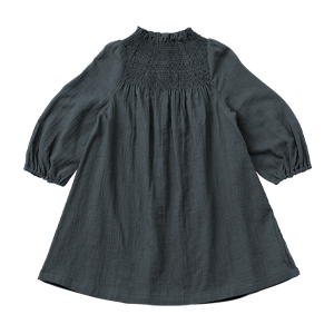 dress 3 shirring navy