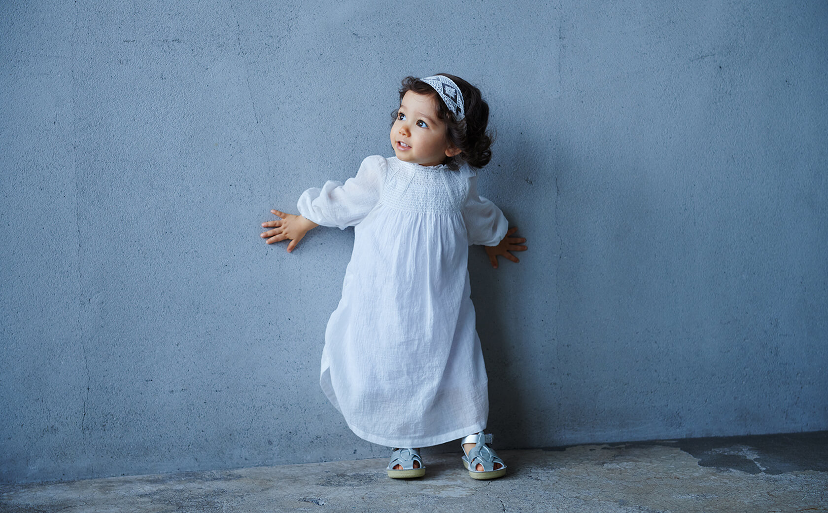 dress 1 shirring white