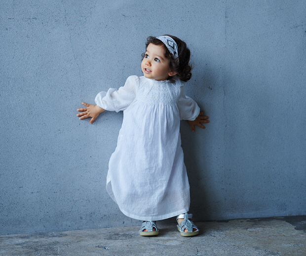 dress 1 shirring white