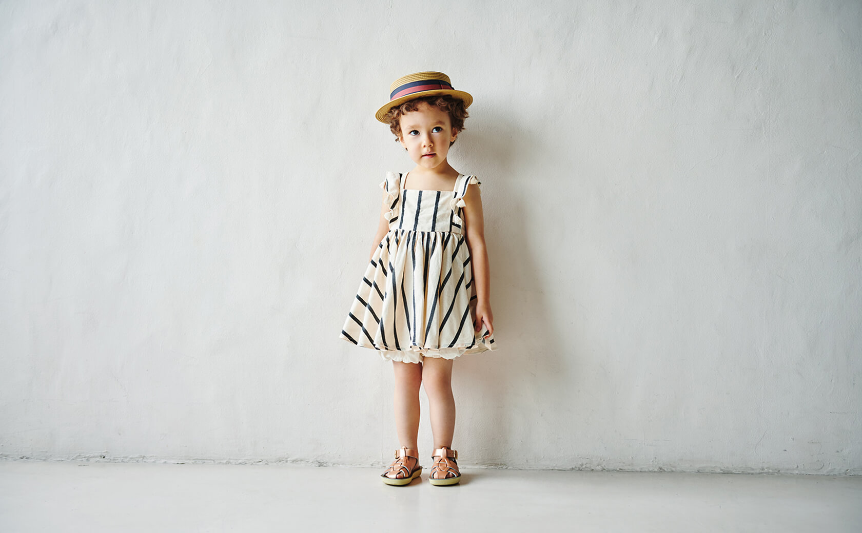 loisir sun dress 3 stripe