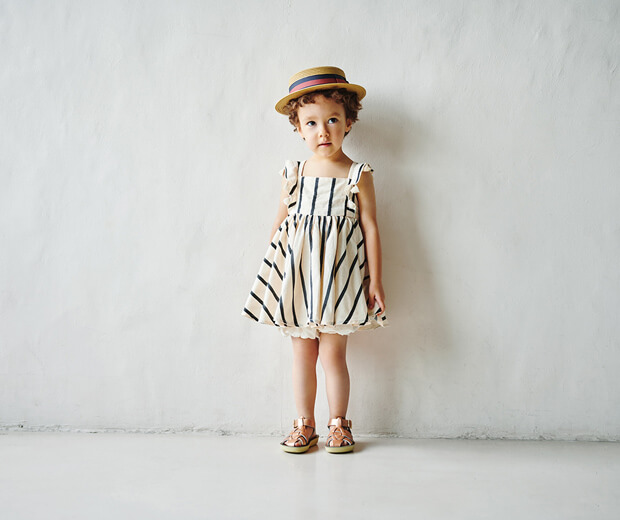 loisir sun dress 3 stripe