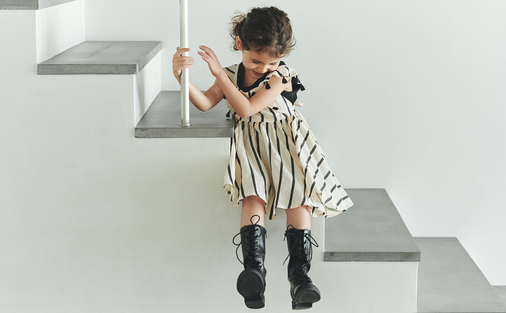 loisir sun dress 3 stripe