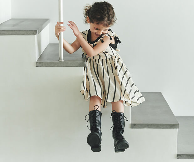 loisir sun dress 3 stripe