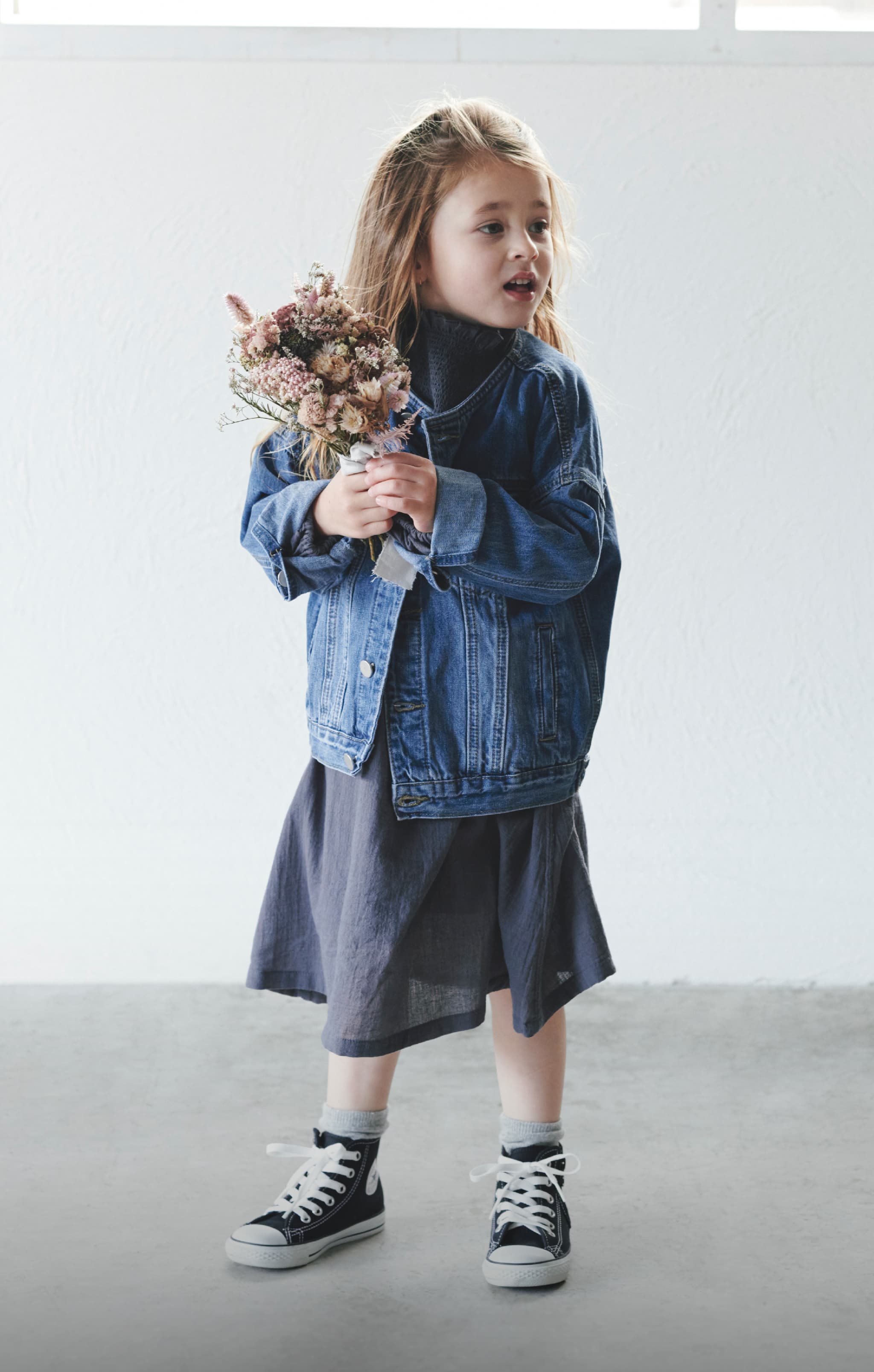 ワンピース dress 3 shirring navy