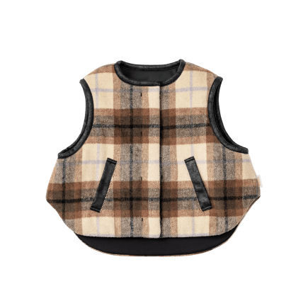 vest series halb check × black