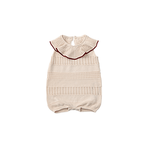 knit frill rompers beni