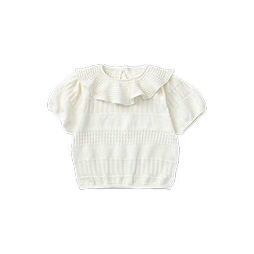 knit frill blouses shiro