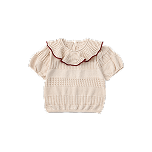 knit frill blouses beni