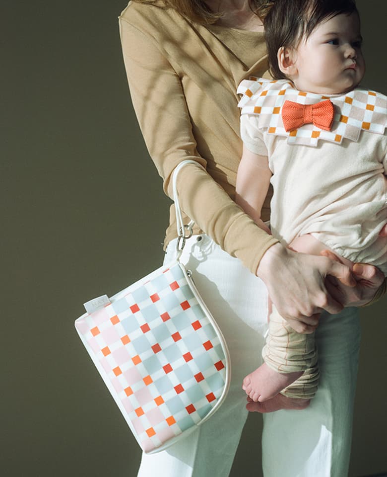 BELLOWS POUCH｜BLOCK CHECK