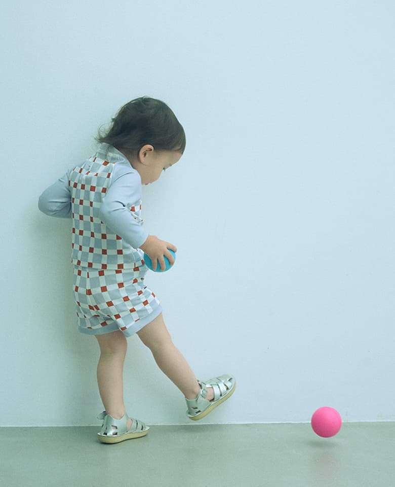 swimwear｜block blue