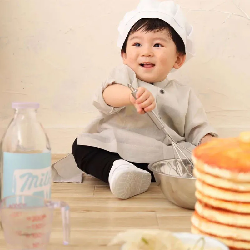 MARLMARLとお菓子作り お食事エプロン kardia 1 sand