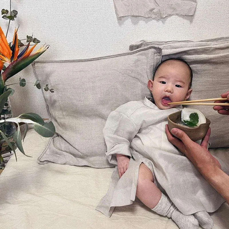 MARLMARLとお食い初め お食事エプロン kardia 1 sand