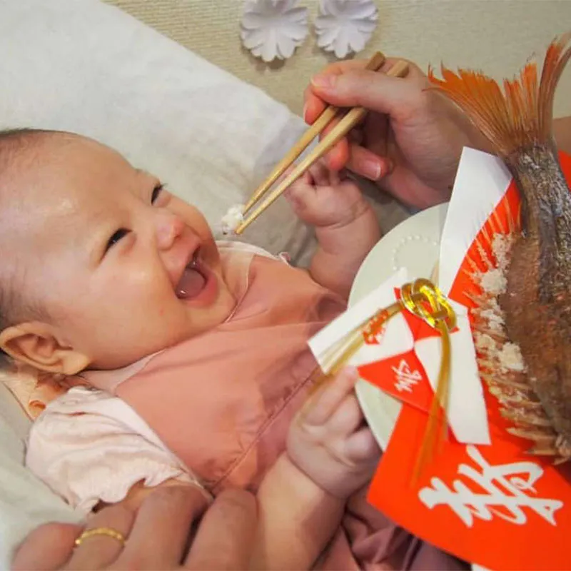 MARLMARLとお食い初め お食事エプロン bouquet 2 peony