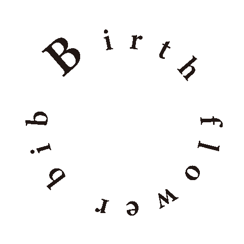 Birth flower bib