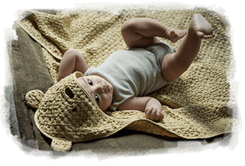 オーガニックフード付きタオル / Winnie the pooh 5 hooded towel