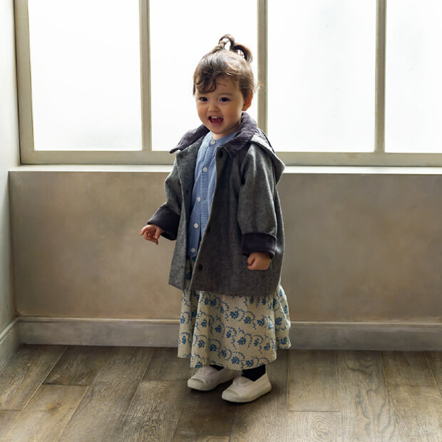 0-1 girls beginning of autumn outfit model