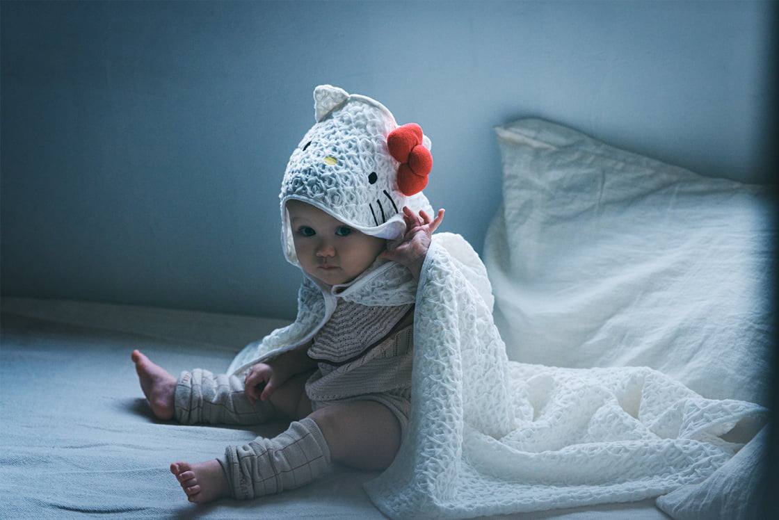 hooded towel / Hello Kitty