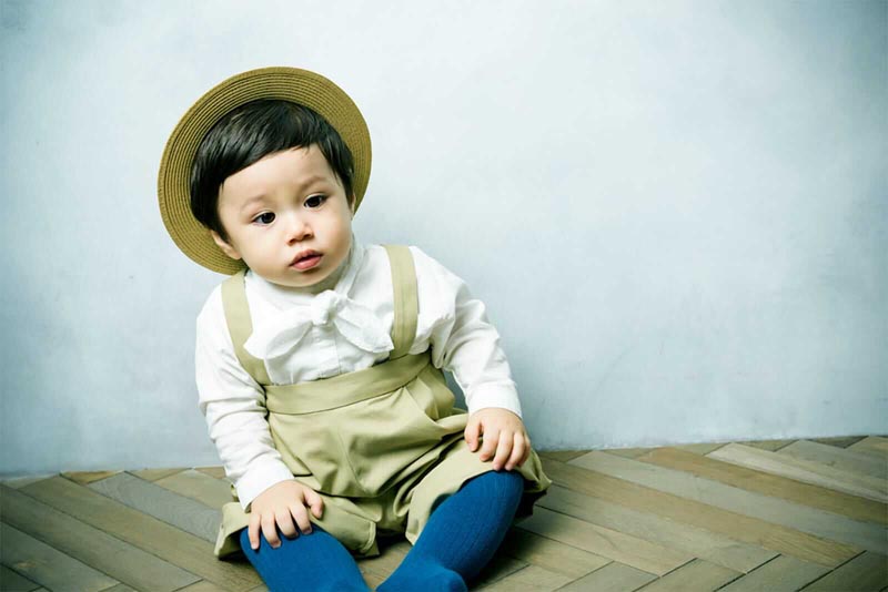 MARLMARL シャツロンパース スカーフ付 ホワイト 80 美品 MARLMARL マールマール ボディスーツ MARLMARL bodysuits スカーフ