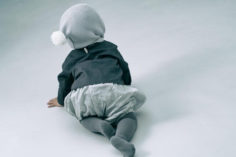 bodysuits 6 scarf charcoal | ギフト・スタイ・出産祝いのMARLMARL