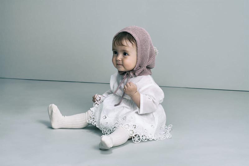 ロンパース bodysuits 7 scallop white