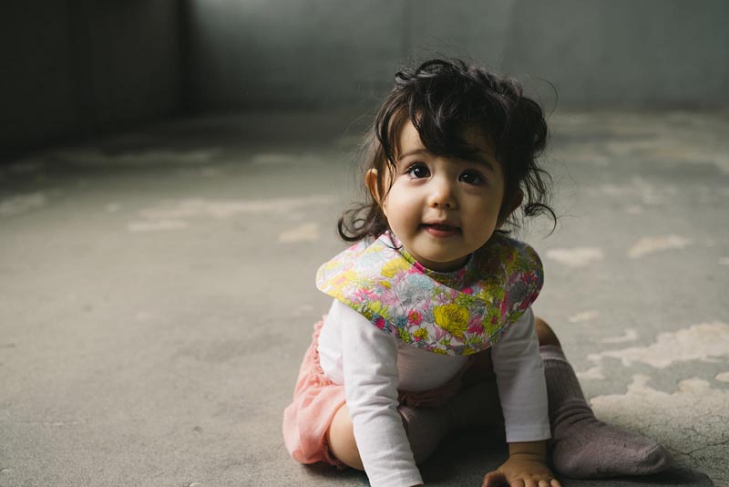 まあるいよだれかけbotanique 3 mimosa