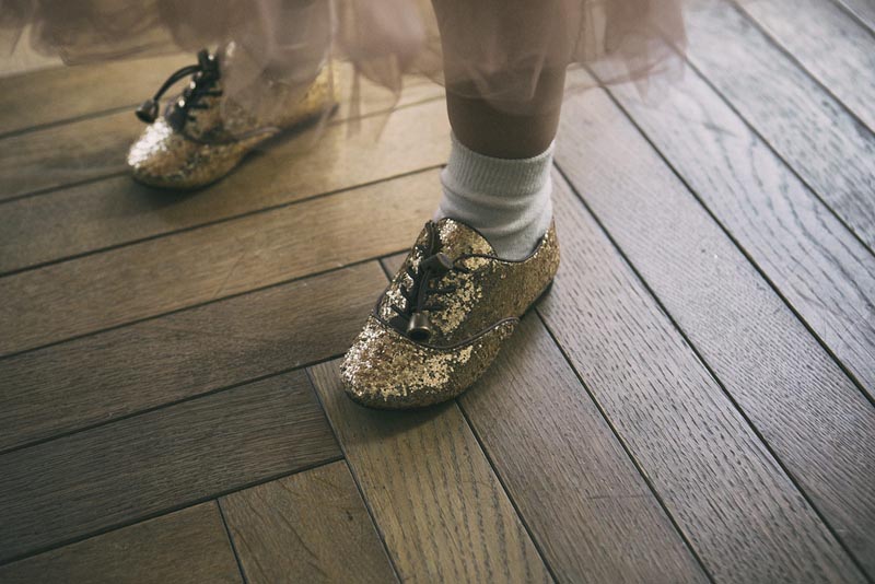 シューズoxfords 1 gold