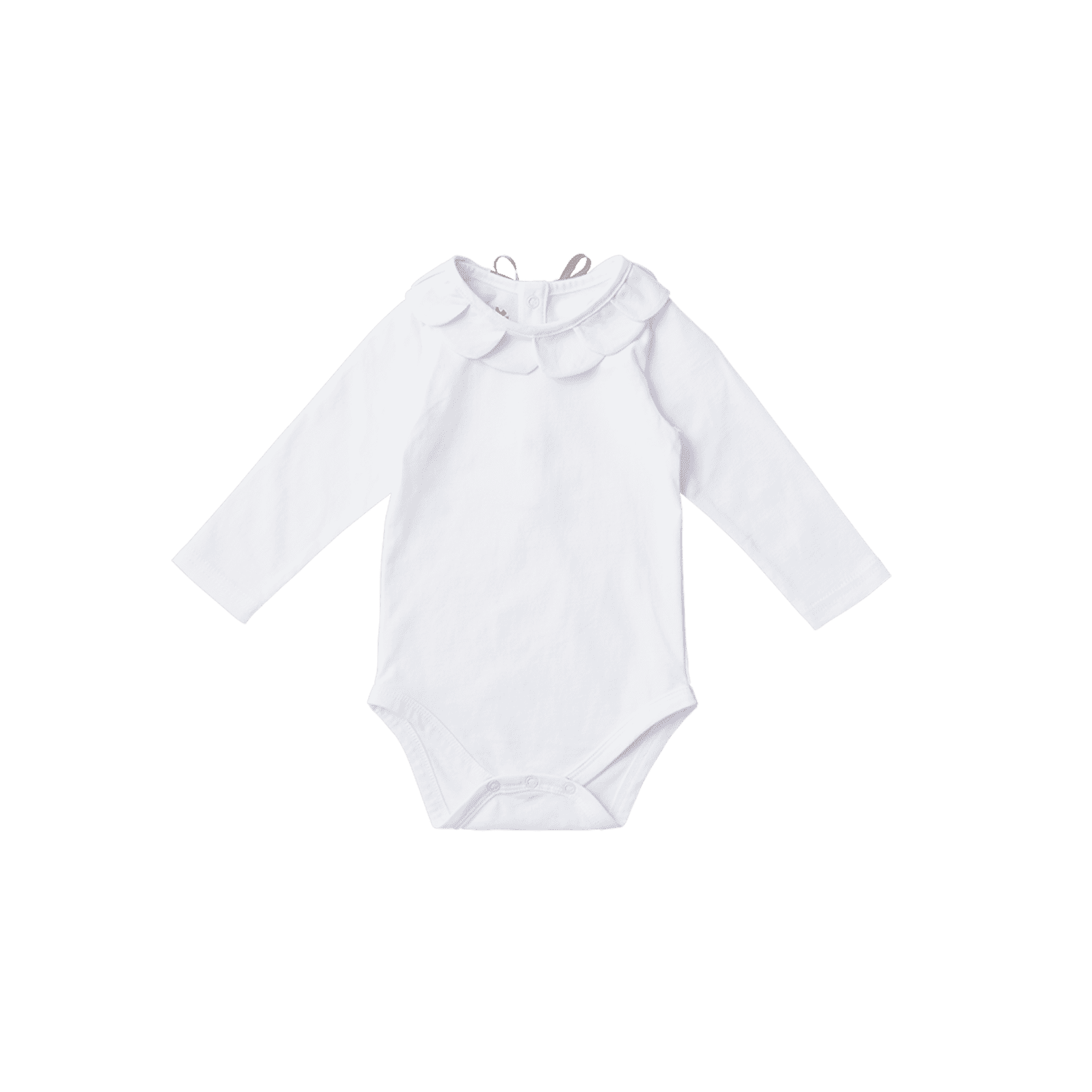 マールマール 女の子用洋服 bodysuits 3 petal white