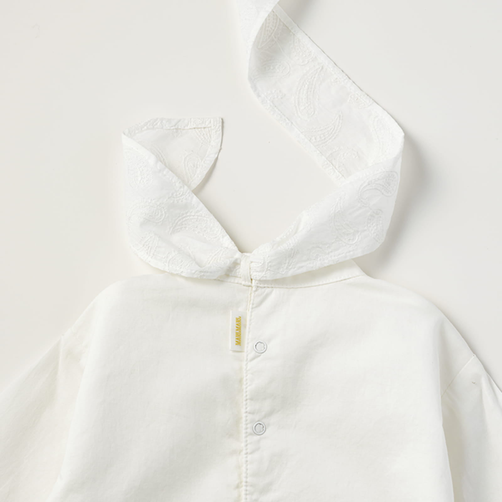 bodysuits 5 scarf white | ギフト・スタイ・出産祝いのMARLMARL 