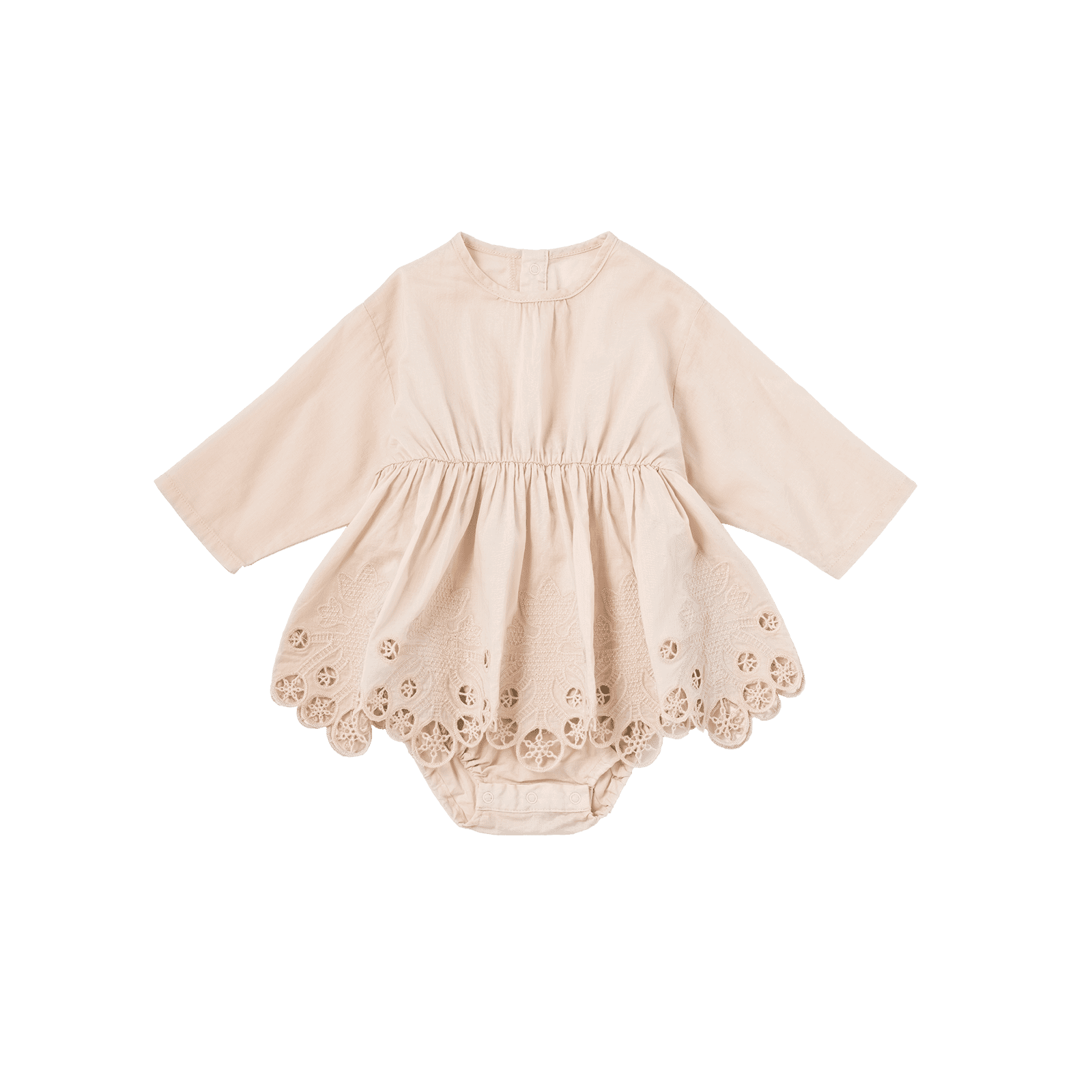 マールマール 女の子用洋服 bodysuits 8 scallop pink