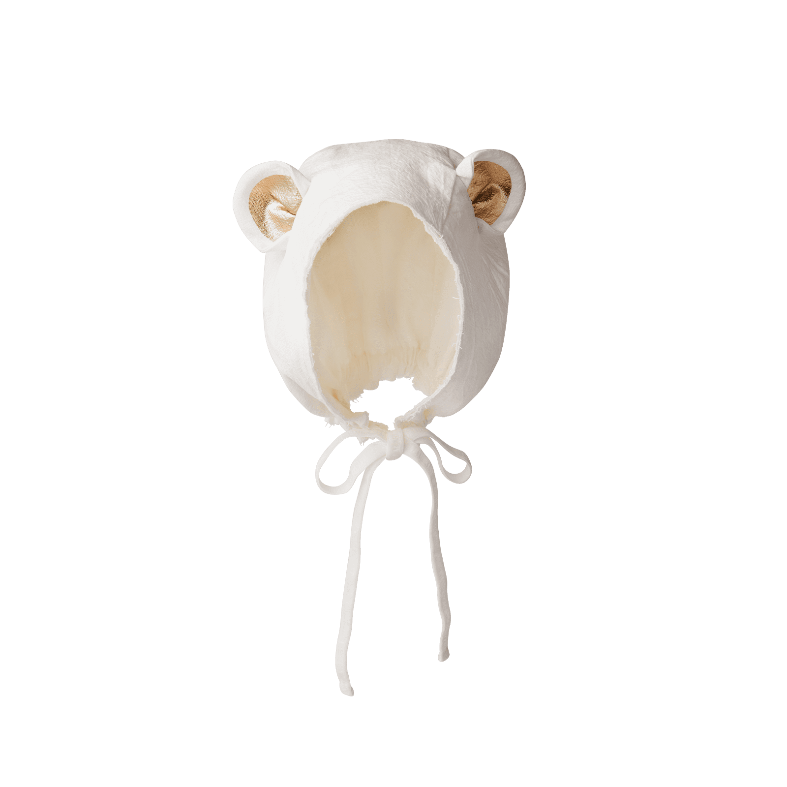 ボンネ帽bonnet 3 bear white サムネイル