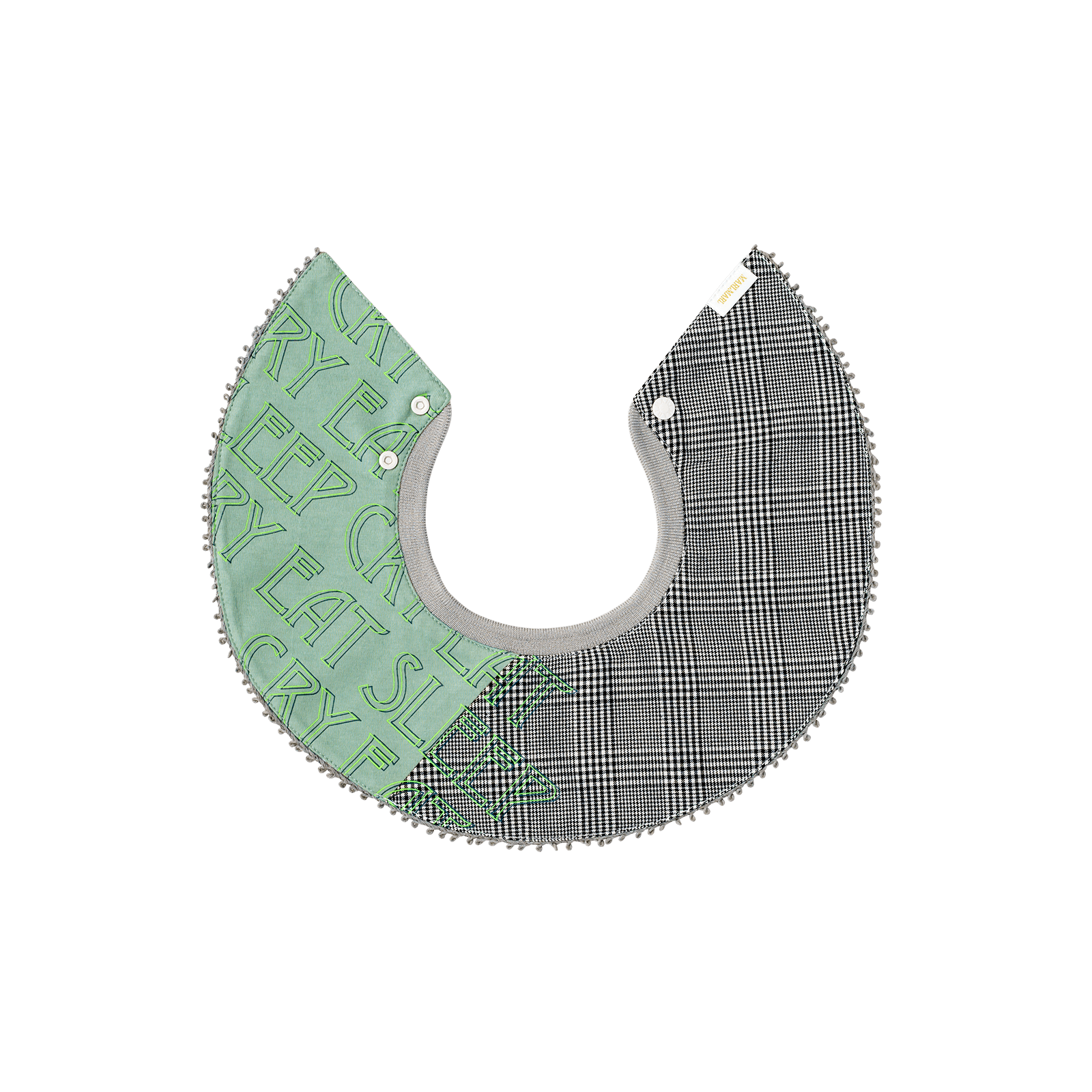 マールマール 男の子用、0～6ヶ月 grid 4 eat sleep cry green