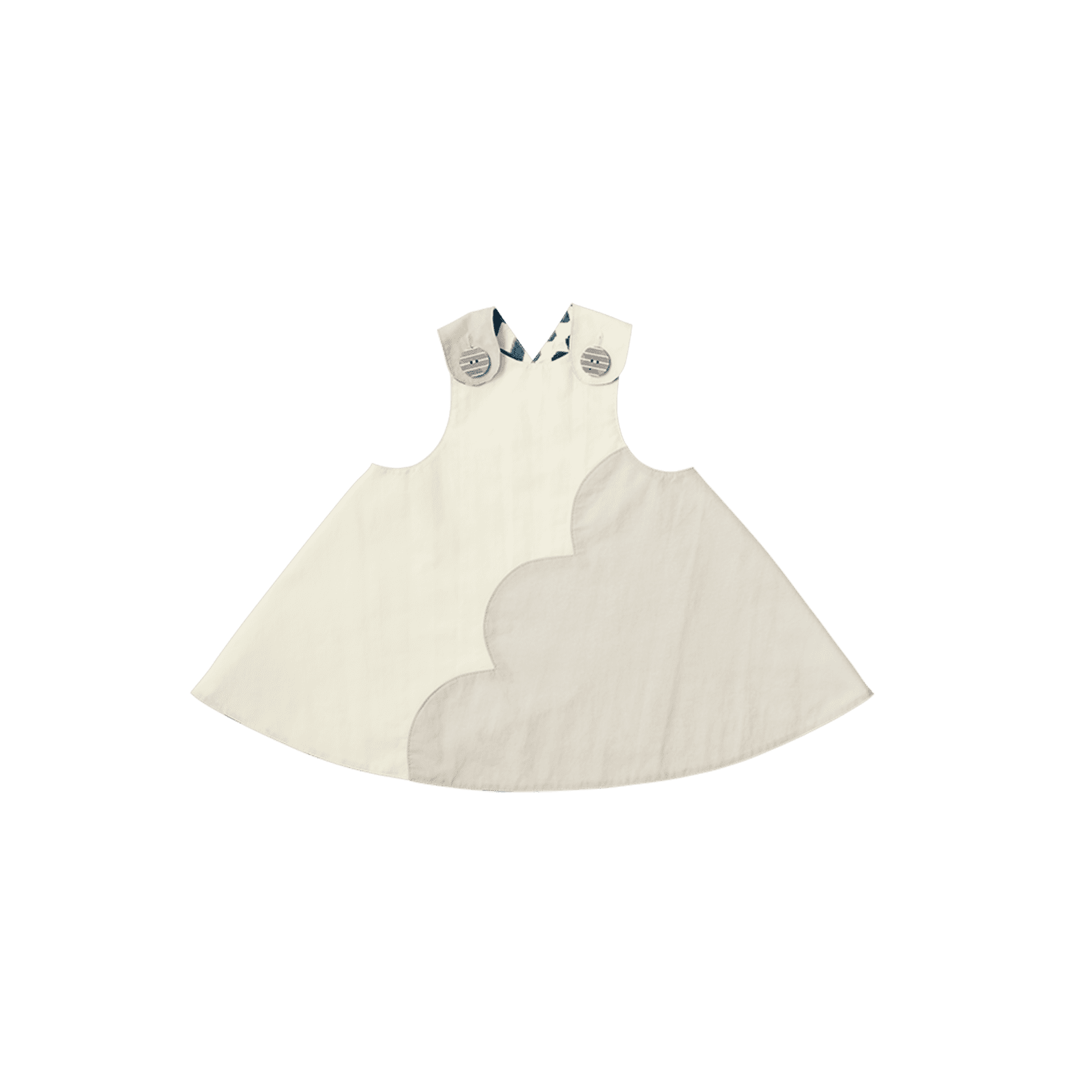 マールマール 女の子用お食事エプロン palette 2 citron gizagiza