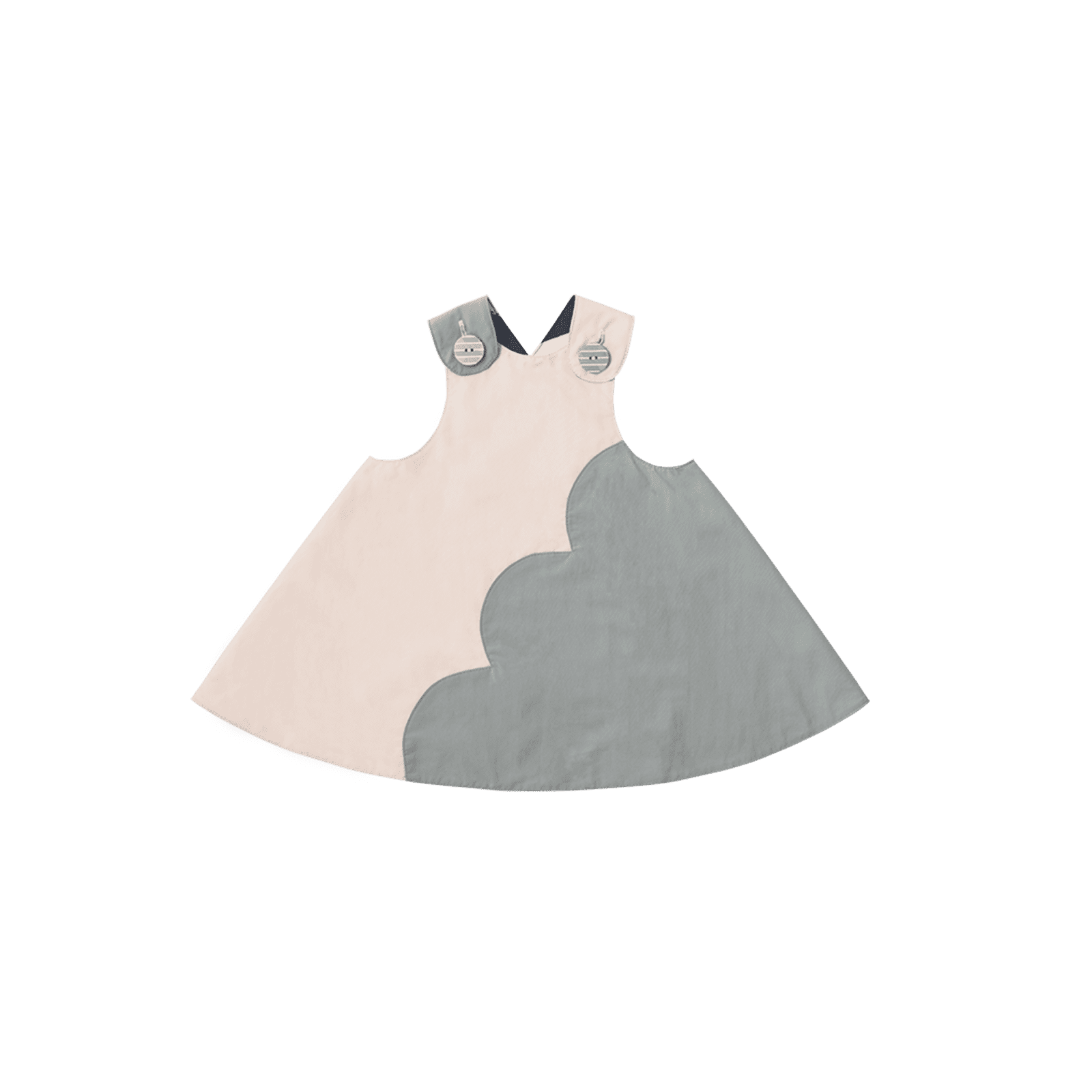 マールマール 女の子用お食事エプロン palette 3 sakura shimashima