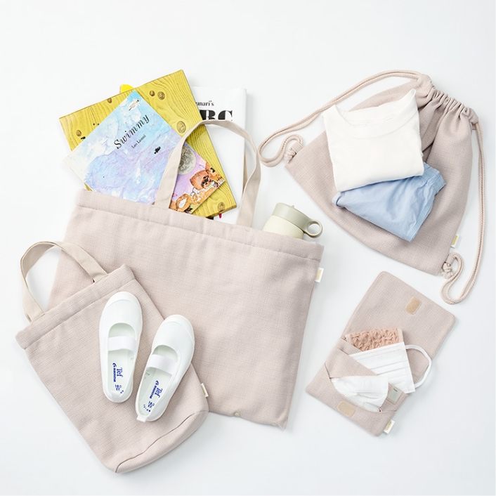 入学セット レッスンバッグ、シューズバッグ、ナップサック、移動ポケット、ミニタオル
