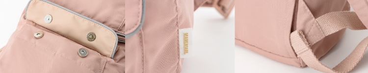 マールマール 撥水加工 ハーネス付きリュックの素材