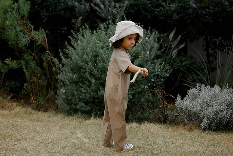 MARLMARL ベビー ロンパースsoil・帽子oat セット brim 2 oat | ギフト・スタイ・出産祝いのMARLMARL（マールマール）