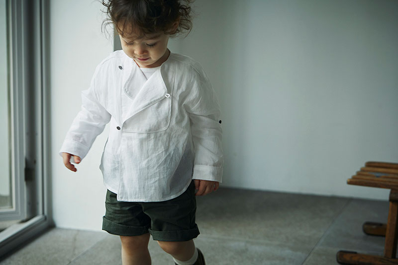 shirts 1 bosom white | ギフト・スタイ・出産祝いのMARLMARL（マール