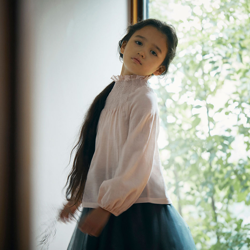 blouses 2 shirring pink