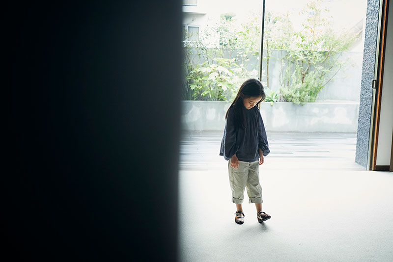 blouses 3 shirring navy | ギフト・スタイ・出産祝いのMARLMARL 
