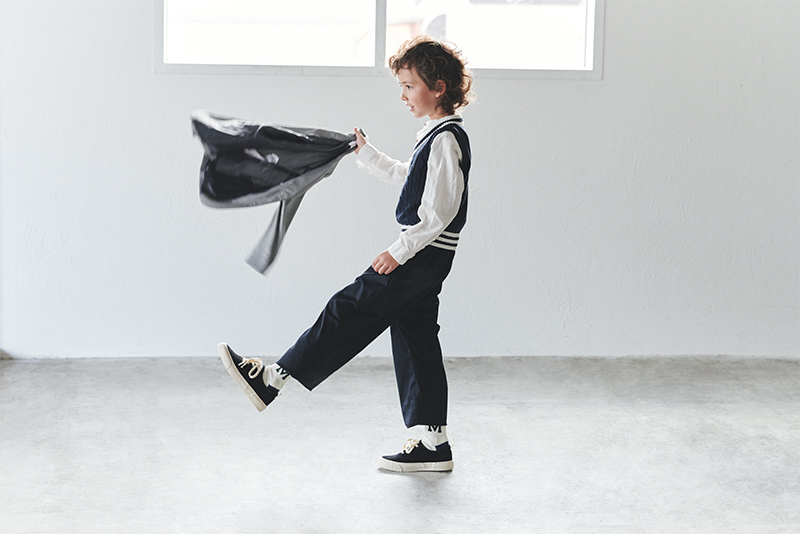 MARLMARL slacks 3 サスペンダー付き swanky navy slacks swanky navy | ギフト・スタイ・出産祝いのMARLMARL（マール