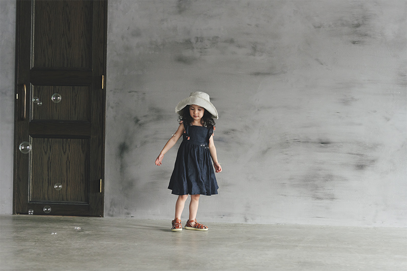 loisir sun dress navy | ギフト・スタイ・出産祝いのMARLMARL（マール