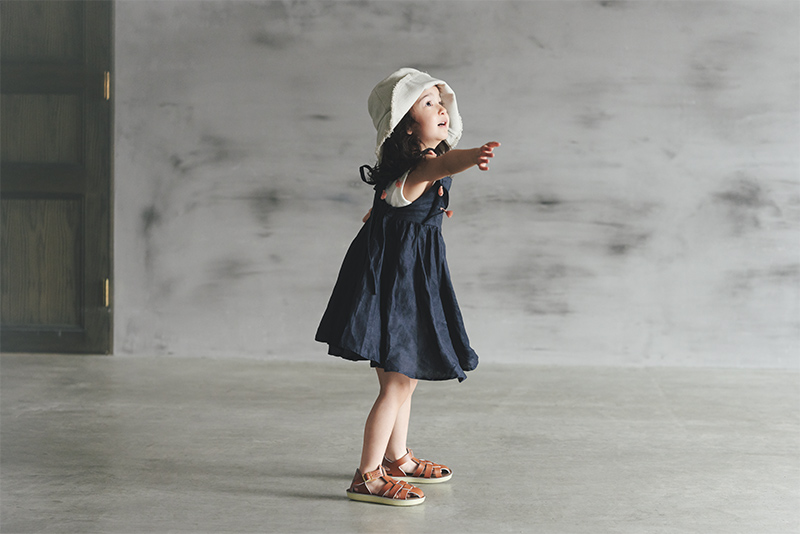 loisir sun dress navy | ギフト・スタイ・出産祝いのMARLMARL（マール