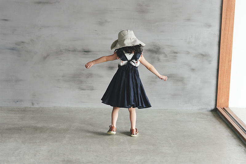 loisir sun dress 2 navy | ギフト・スタイ・出産祝いのMARLMARL