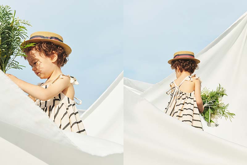 ワンピース MARLMARL loisir sun dress 3 stripe loisir sun dress 3 stripe | ギフト・スタイ・出産祝いのMARLMARL