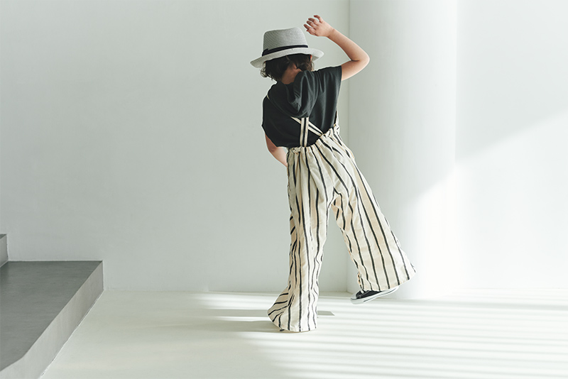 loisir salopette stripe | ギフト・スタイ・出産祝いのMARLMARL