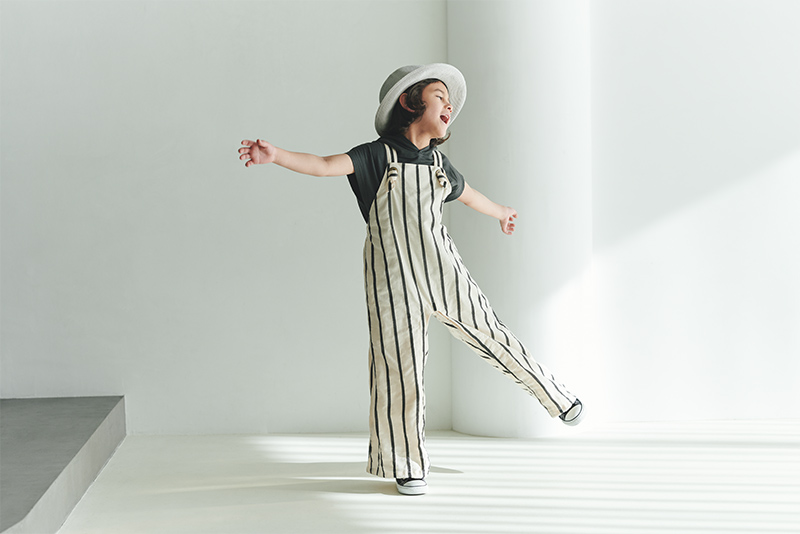 ロンパース・カバーオール MARLMARL loisir salopette 3 stripe loisir salopette 3 stripe | ギフト・スタイ・出産祝いのMARLMARL