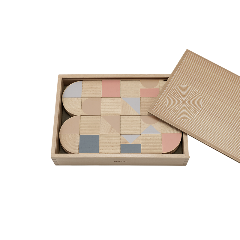 インテリアとしても使える積み木 ウネブロック